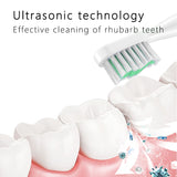 Electric Toothbrush S802 Waterproof Automatic Sonic ToothBrush Rechargeable 5 Models with 2 Brush Heads