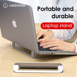 LINGCHEN Laptop Holder for MacBook Air Pro Notebook Foldable Aluminium Alloy Laptop Stand Bracket Laptop Holder for PC Notebook