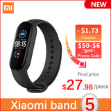 Xiaomi Mi Band 5 Smart Bracelet AMOLED Miband 5 Smartband Fitness Traker Bluetooth Sport Waterproof Wristband APP Global Version