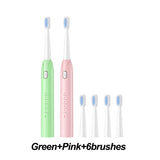 Electric Toothbrush S802 Waterproof Automatic Sonic ToothBrush Rechargeable 5 Models with 2 Brush Heads