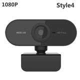 New 30 degrees rotatable 2.0 HD Webcam 1080p 720p 480p USB Camera Video Recording Web Camera with Microphone For PC Computer