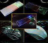 RAXFLY Gaming Keyboard And Mouse Set With Backlight For Computer Wired Keyboard 104 Keys Keyboard Set For PC Laptop Desktop