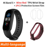 Xiaomi Mi Band 5 Smart Bracelet 4 Color AMOLED Screen Miband 5 Smartband Fitness Traker Bluetooth Sport Waterproof Smart Band