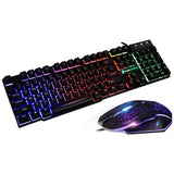 RAXFLY Gaming Keyboard And Mouse Set With Backlight For Computer Wired Keyboard 104 Keys Keyboard Set For PC Laptop Desktop