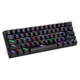 Original Motospeed CK62 USB Wired/Bluetooth Dual Mode Gaming Mechanical Keyboard 61 keys RGB LED Backlight for PC Computer gamer