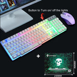 RAXFLY Gaming Keyboard And Mouse Set With Backlight For Computer Wired Keyboard 104 Keys Keyboard Set For PC Laptop Desktop