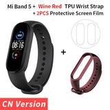 Xiaomi Mi Band 5 Smart Bracelet 4 Color AMOLED Screen Miband 5 Smartband Fitness Traker Bluetooth Sport Waterproof Smart Band