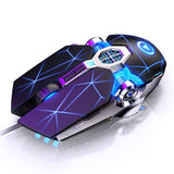 Gaming Keyboard Gaming Mouse Mechanical Feeling RGB LED Backlit Gamer Keyboards USB Wired Keyboard for Game PC Laptop Computer