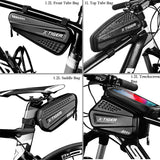 X-TIGER Rainproof Bicycle Bag Bike Frame Bag Touchscreen Phone Case Cycling Bags MTB Bike Bicycle Top Tube Handlebar Bicycle Bag