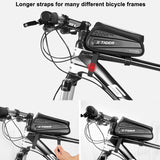 X-TIGER Rainproof Bicycle Bag Bike Frame Bag Touchscreen Phone Case Cycling Bags MTB Bike Bicycle Top Tube Handlebar Bicycle Bag