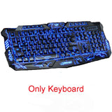 Gaming Keyboard Gaming Mouse Mechanical Feeling RGB LED Backlit Gamer Keyboards USB Wired Keyboard for Game PC Laptop Computer