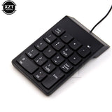 Universal numeric keypad USB Wire Mini number Keyboard keycap for Laptop Desktop PC Computer Numpad 18 Keys Keyboard accountant