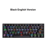 Original Motospeed CK62 USB Wired/Bluetooth Dual Mode Gaming Mechanical Keyboard 61 keys RGB LED Backlight for PC Computer gamer