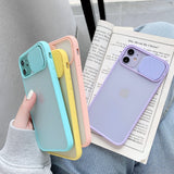 Camera Lens Protection Phone Case on For iPhone 11 Pro Max 8 7 6 6s Plus Xr XsMax X Xs SE 2020 Color Candy Soft Back Cover Gift