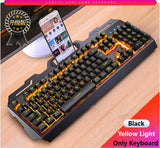 Gaming Keyboard Gaming Mouse Mechanical Feeling RGB LED Backlit Gamer Keyboards USB Wired Keyboard for Game PC Laptop Computer