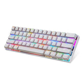 Original Motospeed CK62 USB Wired/Bluetooth Dual Mode Gaming Mechanical Keyboard 61 keys RGB LED Backlight for PC Computer gamer