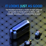 Bluetooth V5.0 Earphone Wireless Earphones Stereo Sport Wireless Headphones Earbuds headset 2000 mAh Power For iPhone Xiaomi